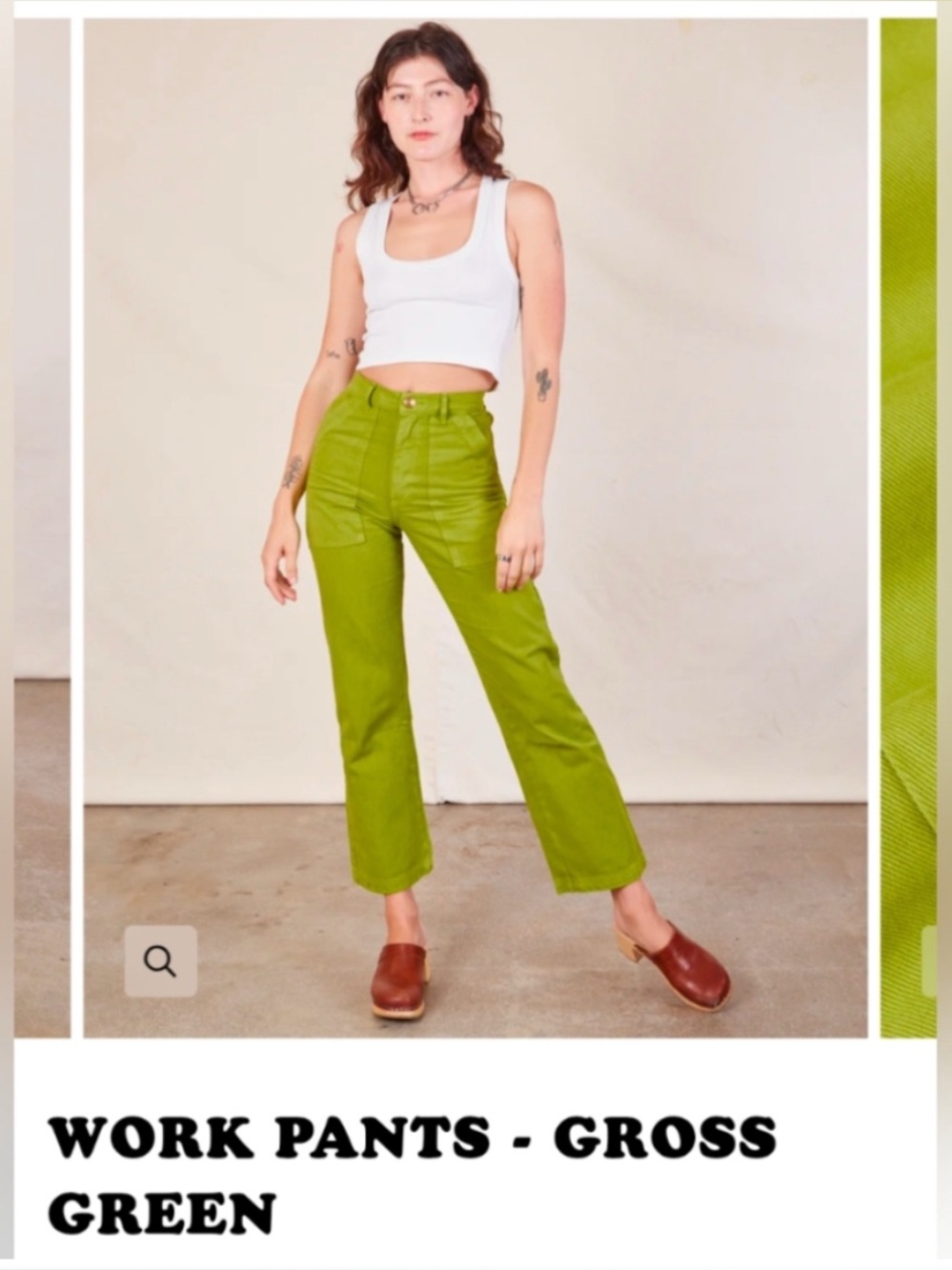 Big Bud Press Gross Green Work Pants Made in LA- XXS